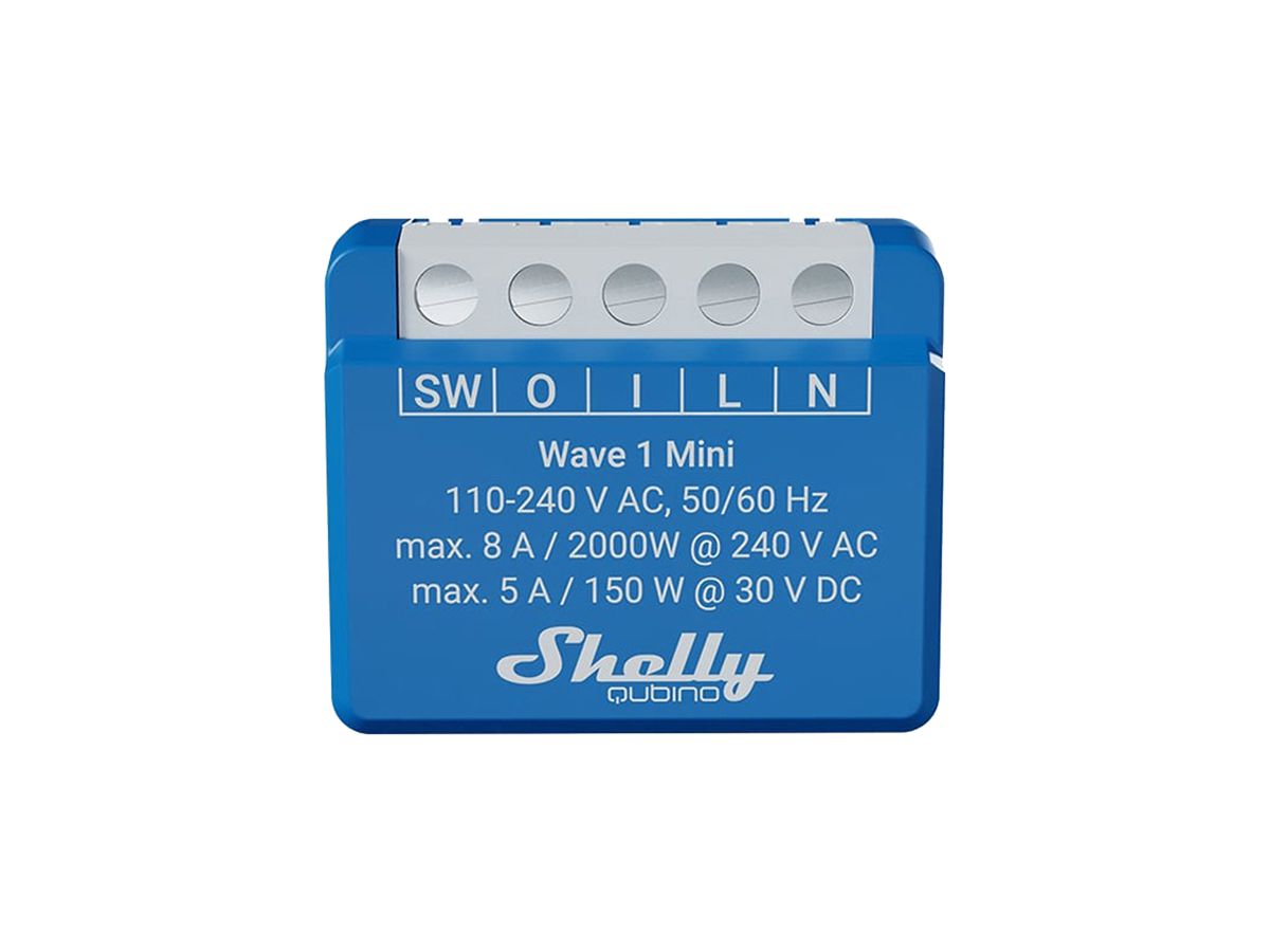 EB-RF-Schaltaktor Shelly Wave 1 Mini Z-Wave 1-Kan 240V