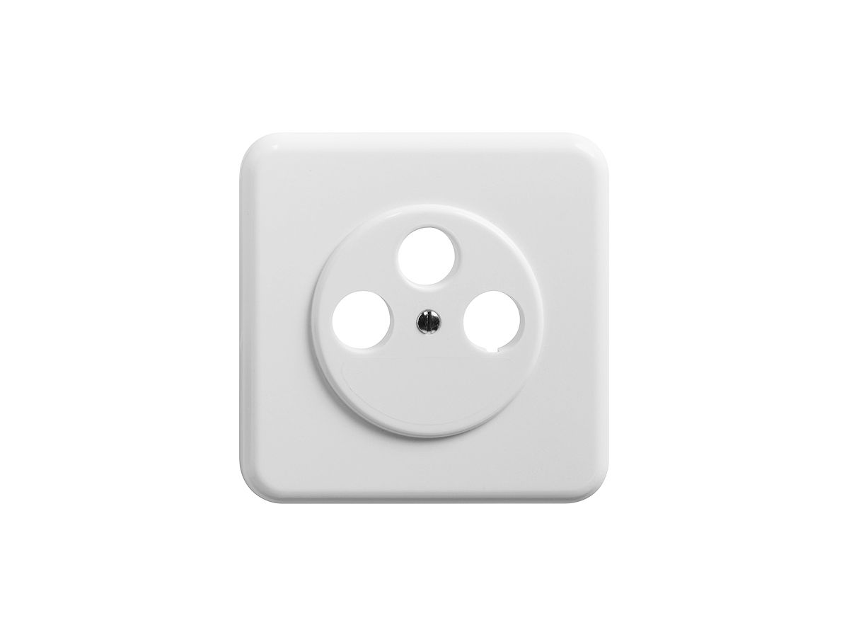 Abdeckplatte TV/R/SAT zu do 53mm weiss