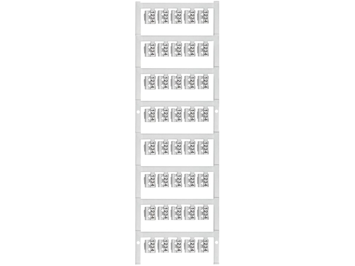 Leitermarkierer Weidmüller MultiCard SFC für Ø1.5…2.5mm 12×5.8mm PA66 Sonder