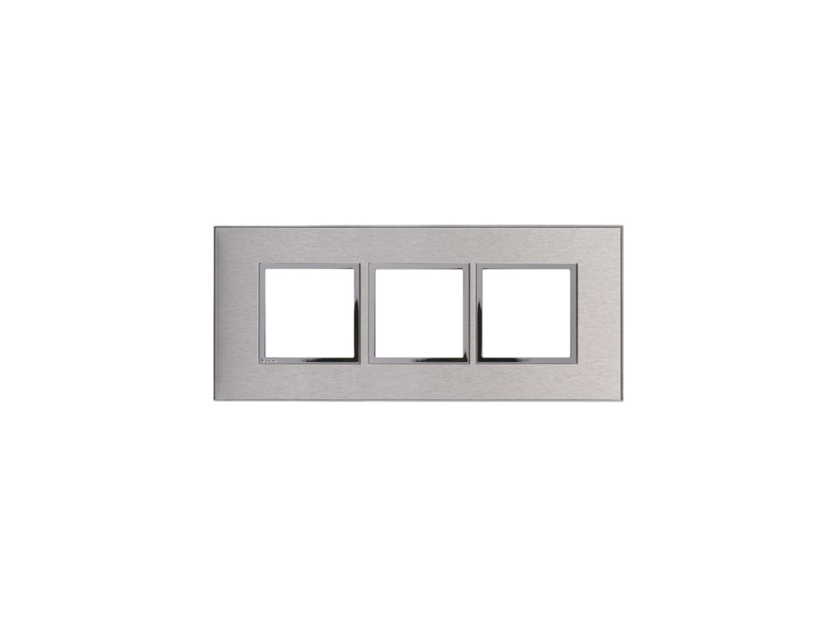 UP-Kopfzeile Legrand Arteor 1×3, horizontal, stainless steel