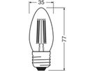 LED-Lampe LEDVANCE CLASSIC B E27 3.4W 470lm 827 B10.5 klar Ø35×92mm