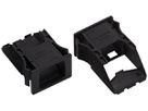 Snap-In-Rahmen WAGO 2L für Buchsen und Stecker 25.8×18.5×38.7mm PA 66 schwarz