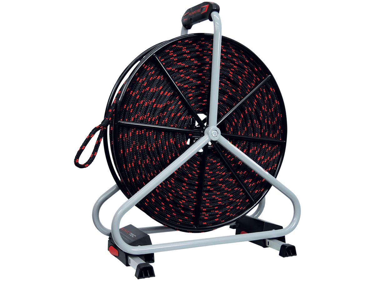 Zugseil RUNPOTEC aus Polyester Ø8mm 120m inkl Haspel