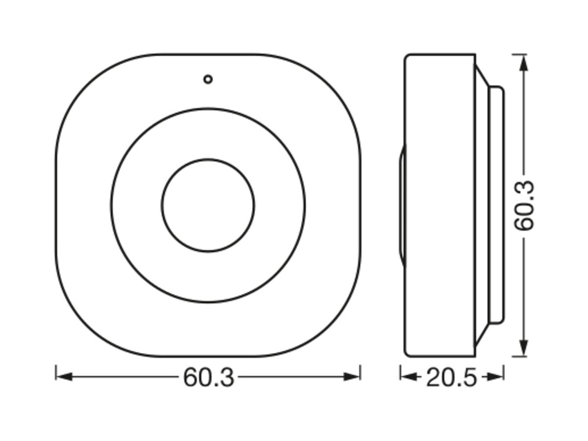 AP-Bewegungsmelder LEDVANCE SMART+ 110°×5m weiss