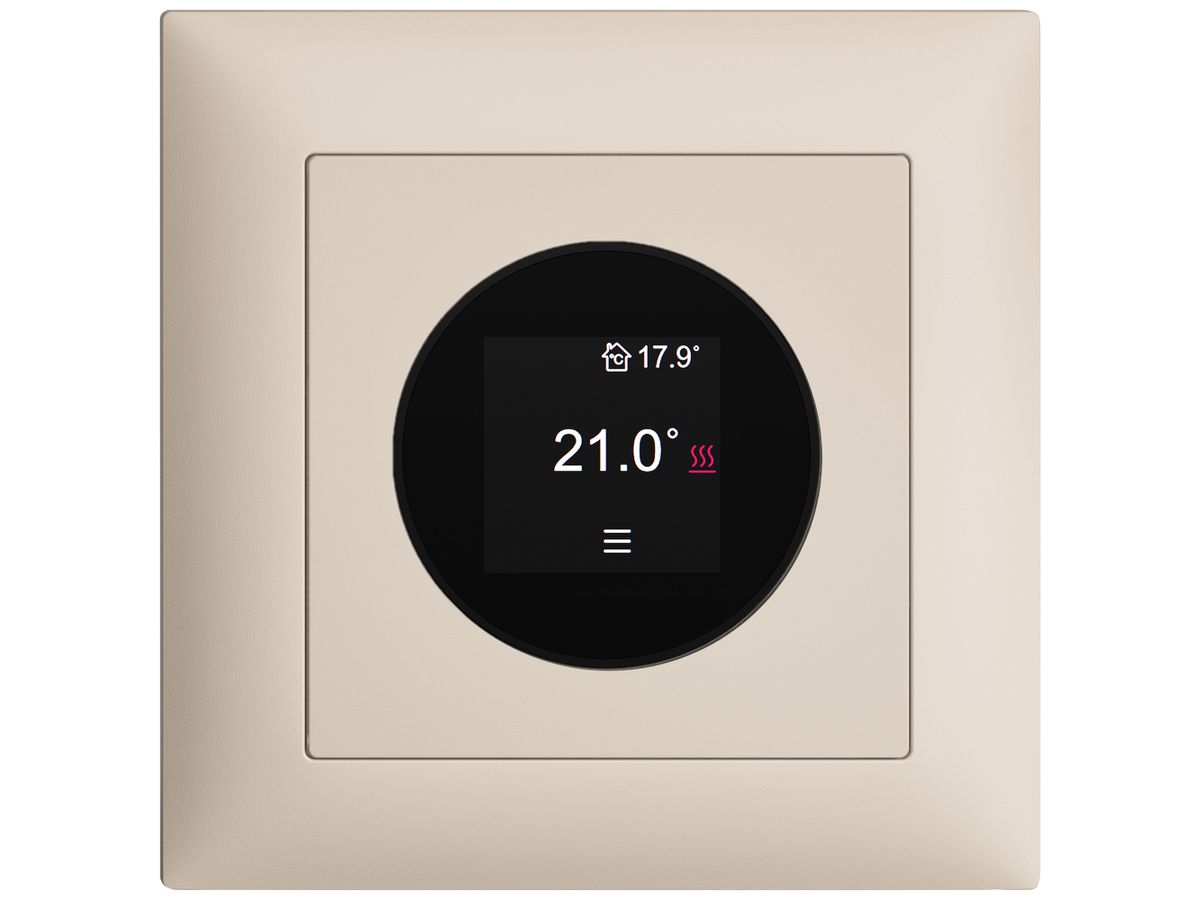 UP-Raumthermostat EDIZIOdue 230VAC 4…30°C 88×88mm crema