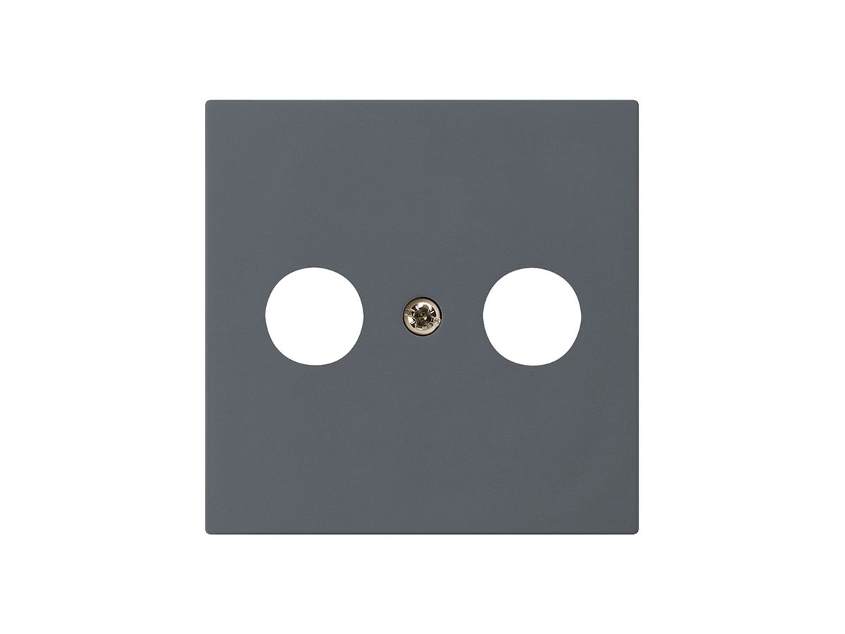 Frontplatte kallysto 60×60mm anthrazit für R/TV