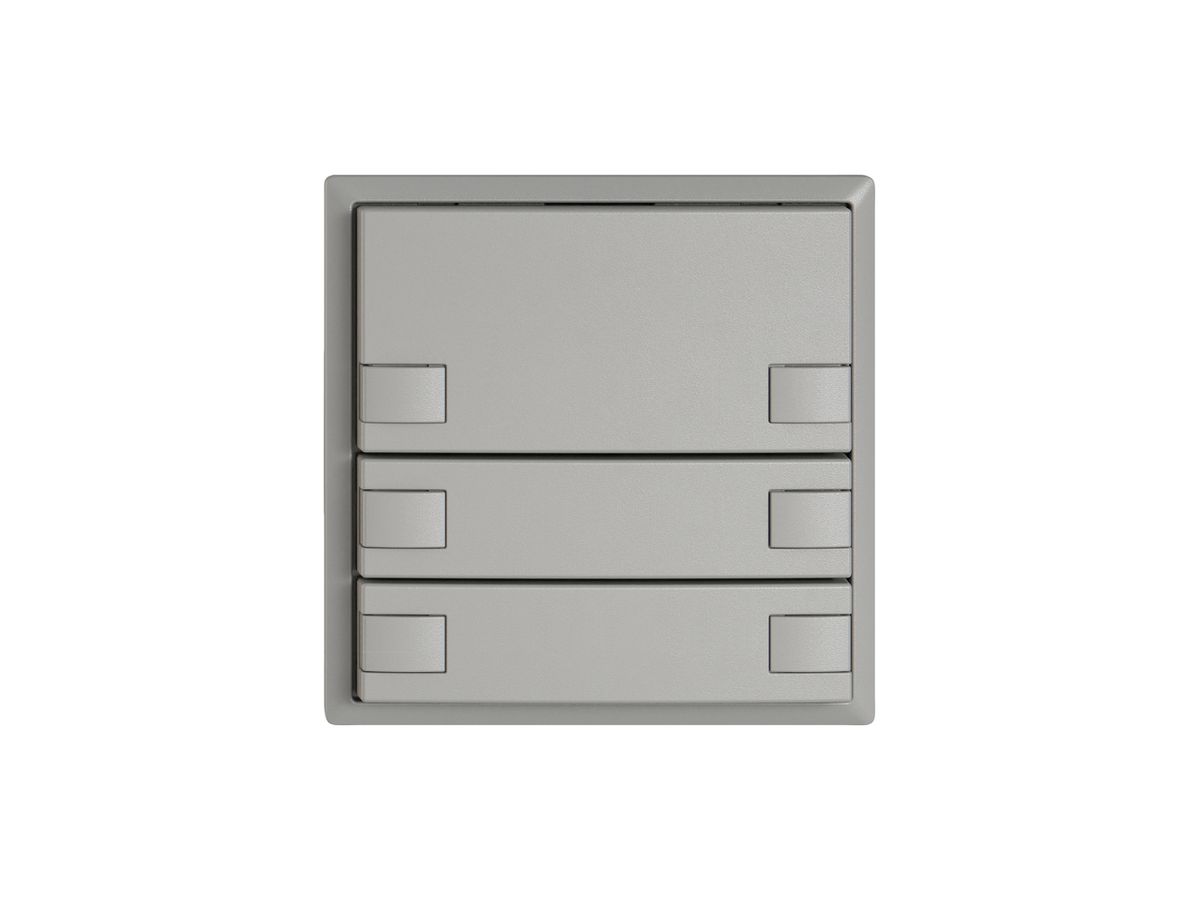 KNX-Taster RGB EDIZIO.liv SNAPFIX® Temperaturfüh.o.LED 6×Taste 1-Tbed.hgu