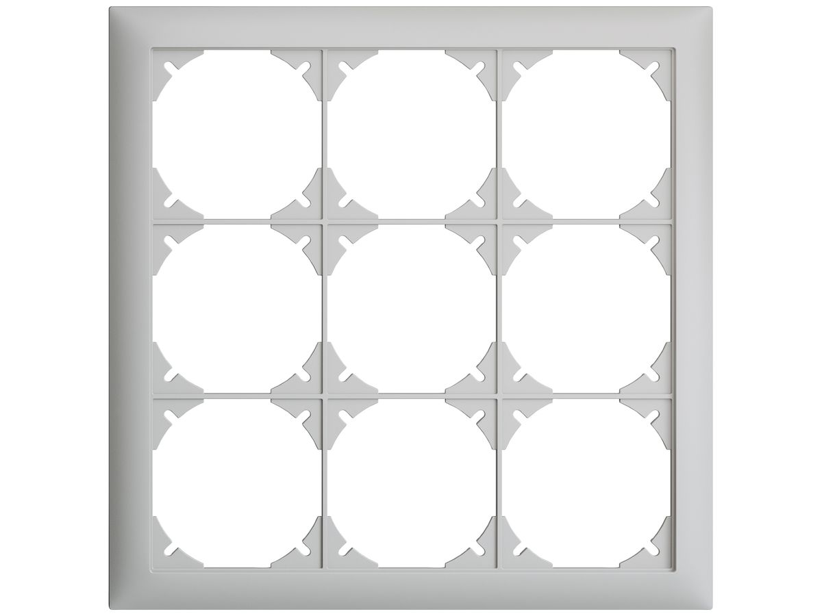 UP-Kopfzeile EDIZIOdue SNAPFIX® 3×3 horizontal und vertikal 208×208mm hellgrau