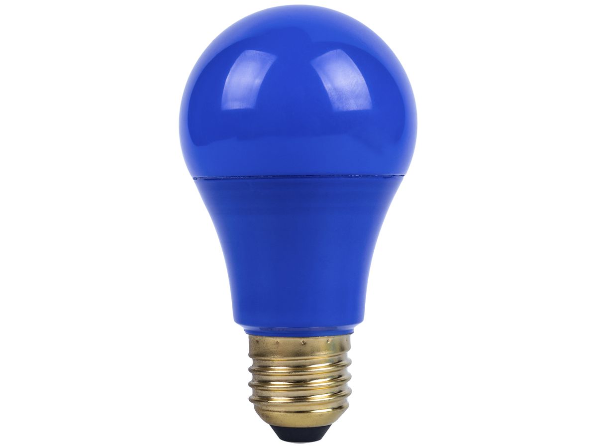 LED-Lampe ELBRO E27 A19 3W 230V 40lm blau opal