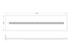 LED-Panelleuchte LEDVANCE PL INV 38W 4900lm 3000K DIM 1195×295 weiss