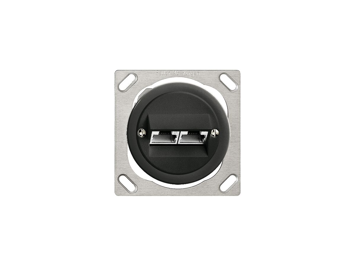 EB-Dose 2×RJ45/s 4P getr.sz ITplus JK 43/47mm