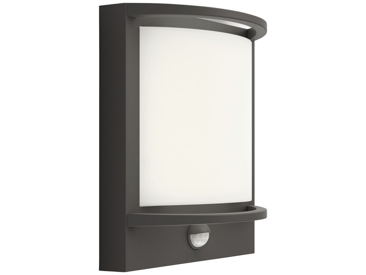 LED-Wandleuchte Philips Samondra IR SEN 3.8W 800lm 827 IP44 anthrazit