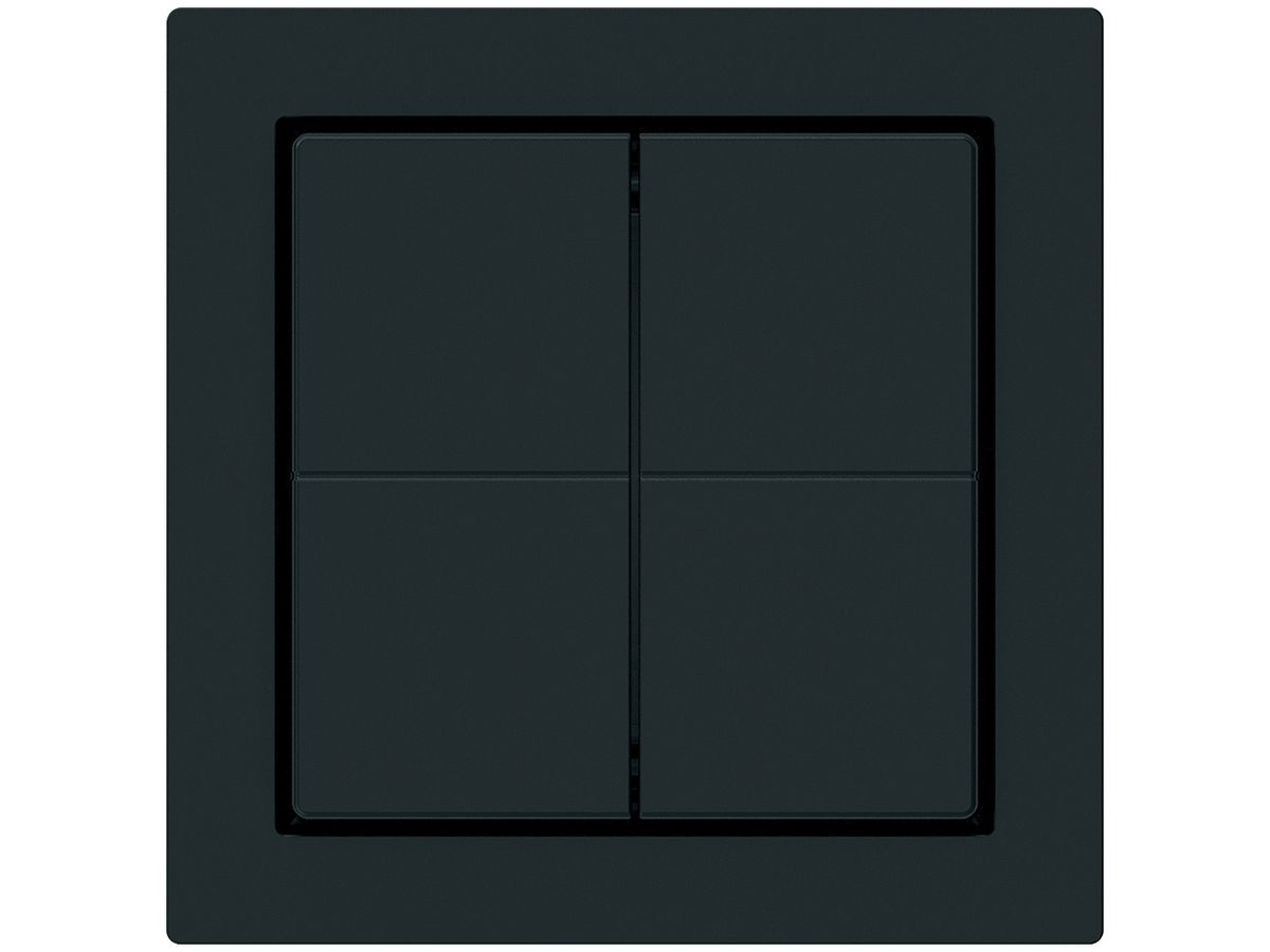 Funktaster Friends of Hue KAL, 4×, 60×60mm, klebend, schwarz