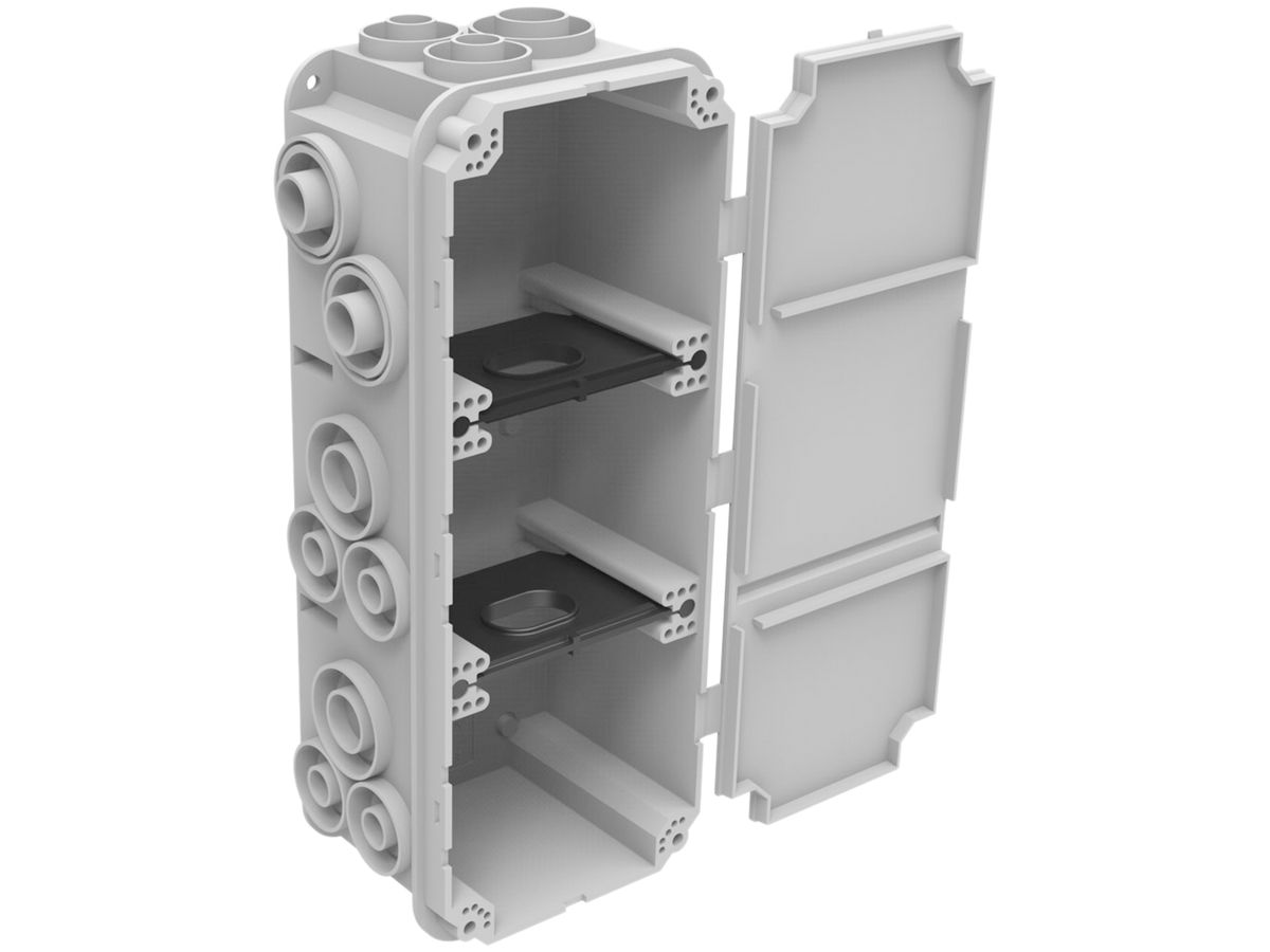 UP-Einlasskasten Spotbox UP3, 3×1, grau