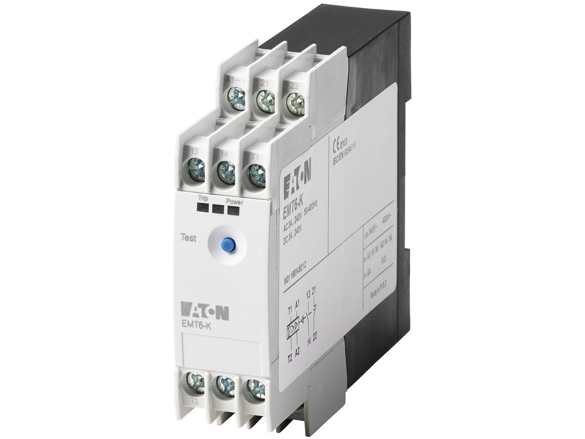 Thermistor-Schutzrelais Eaton, 1S+1Ö, 24…240V, 50…400Hz Kurzschlusserkennung