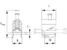 Schirmanschlussklemme 1.5…6.5 Messing für Sammelschiene F18