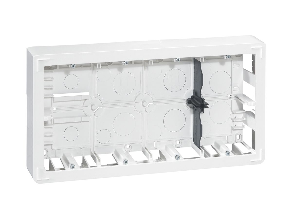 AP-Gehäuse MOS 2×5×2 Module weiss Tiefe=46mm