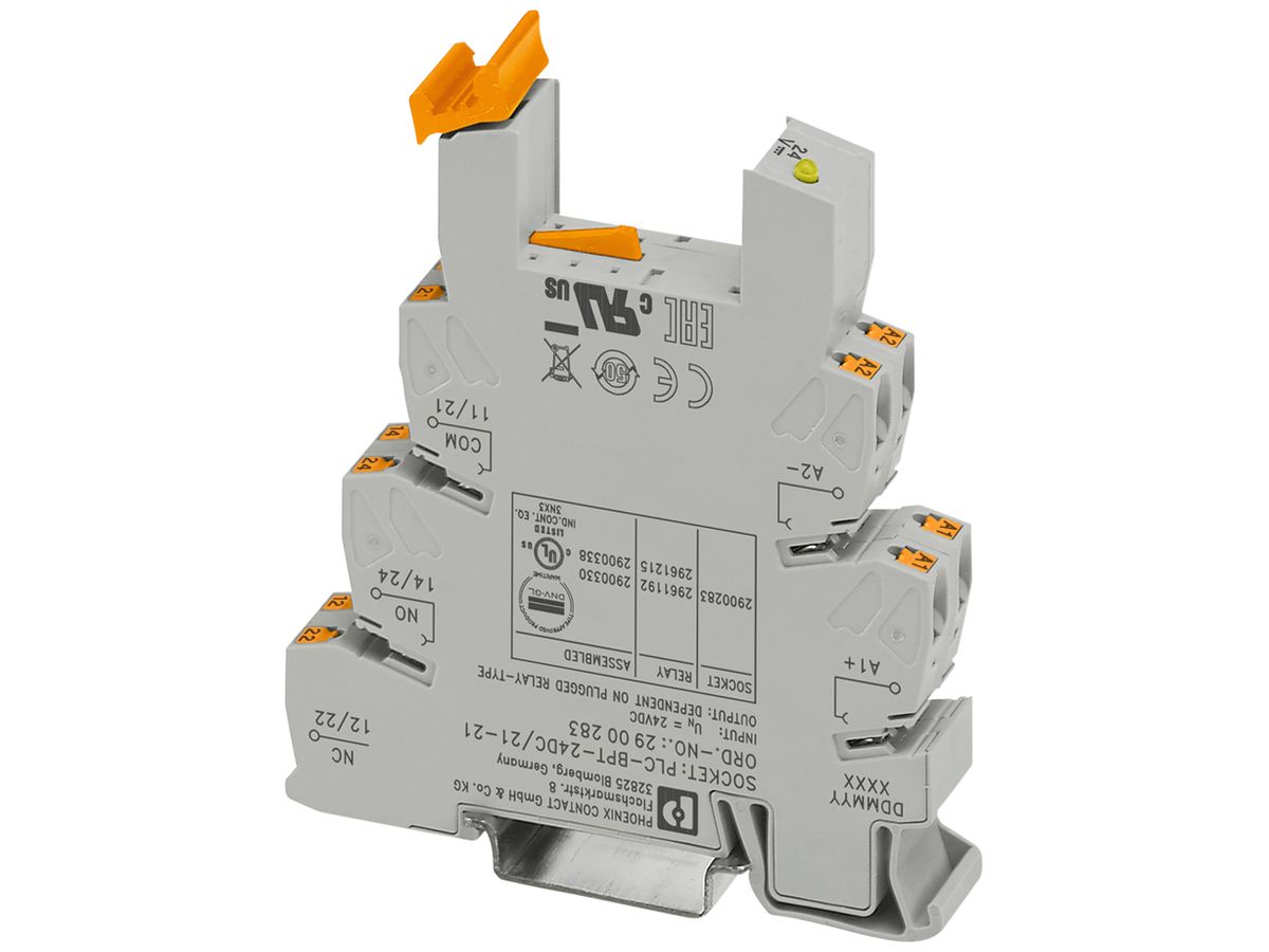 Relaissockel PX PLC-BPT- 24DC/21-21 14mm