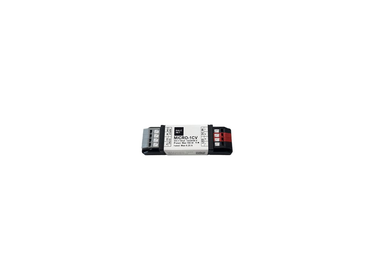 LED-Betriebsgerät DALCNET MICRO-1CV 78…150W 12…48V 0-10V 1-10V DIM 72×21×15mm