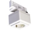 Stromschienen-Steckdose SLV für EUTRAC 3-phasig, Schuko, weiss
