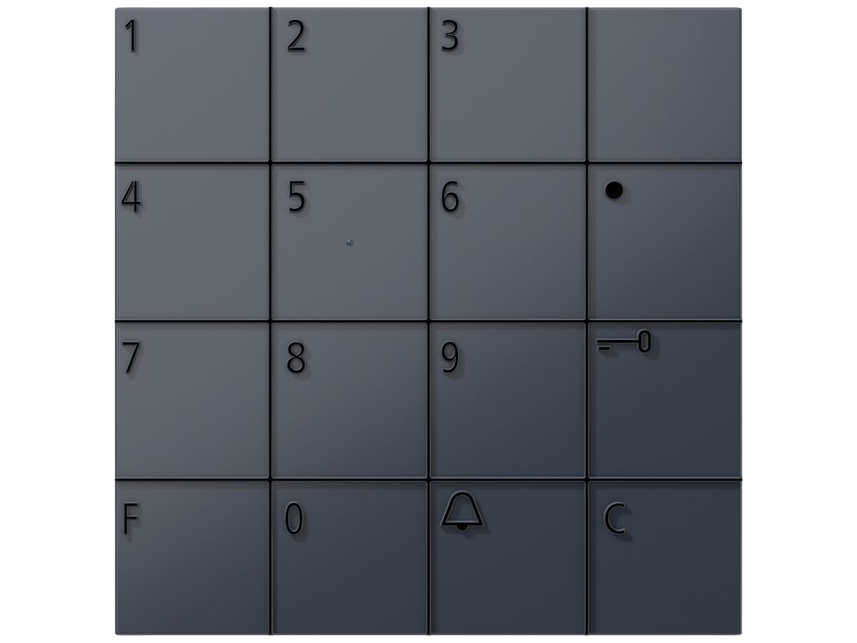 Tastatur-Modul Siedle systemunabhängig 12V AC anthrazit