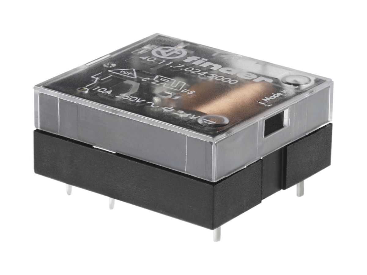 Schaltrelais Finder 40, 1W 10A/6VDC sensitiv AgCdO 75Ω 3.5mm RT I