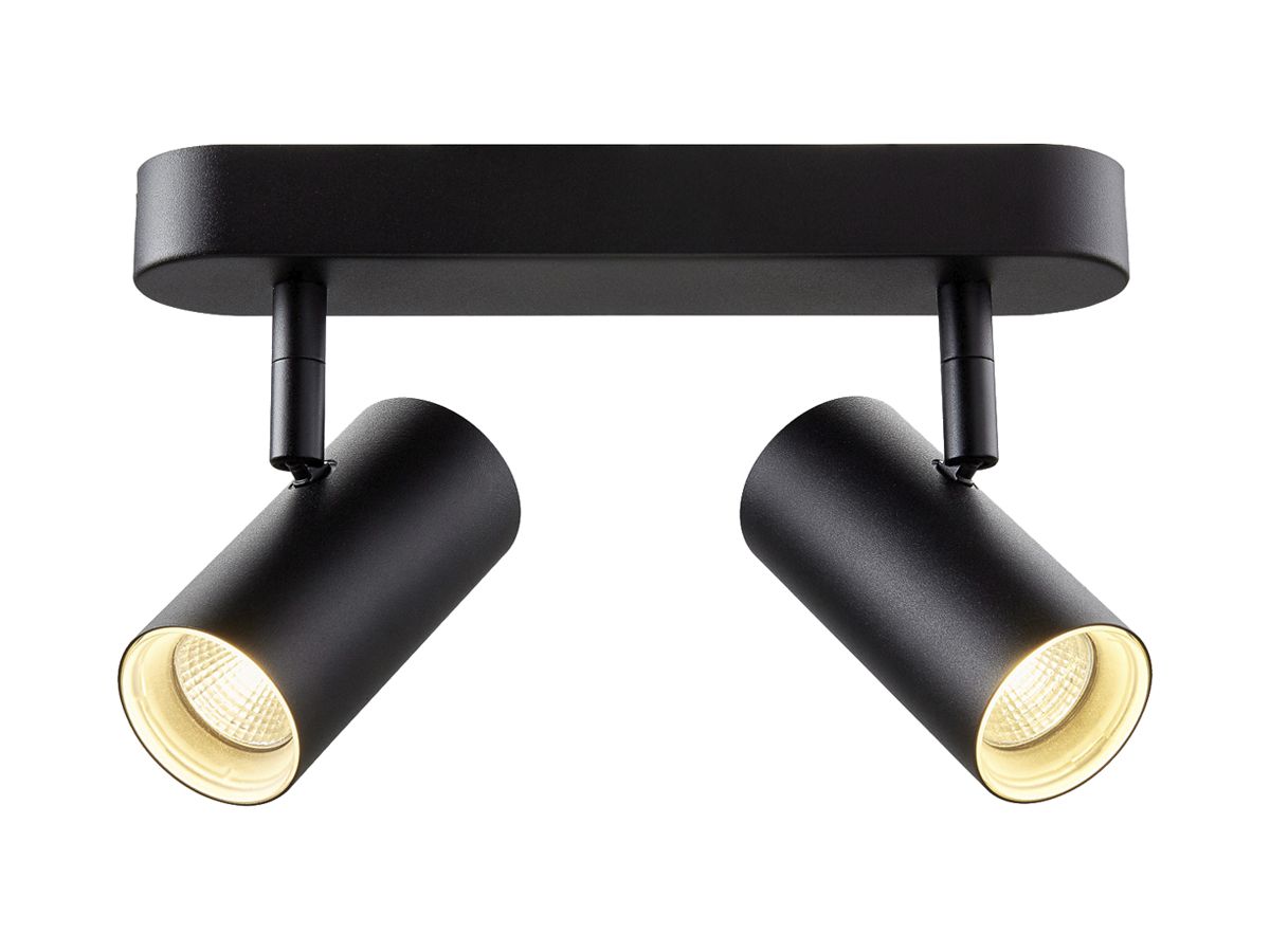 LED-Spot SLV NOBLO 12W 1460lm 930 DIM 240×105×127mm schwarz 2×Spot