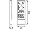 Fernbedienung LEDVANCE SMART+WIFI Funk IP20 3.7V 120×39×12.4mm schwarz