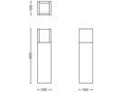 LED-Wegeleuchte Philips Arbour 800lm 3000K IP44 400mm anthrazit