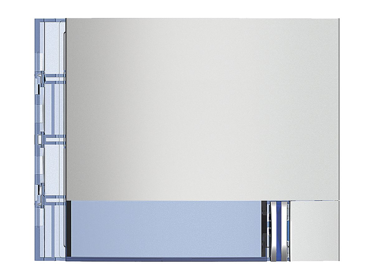 Frontblende Legrand SFERA 1×Taste vertikal 114×91mm Silber matt