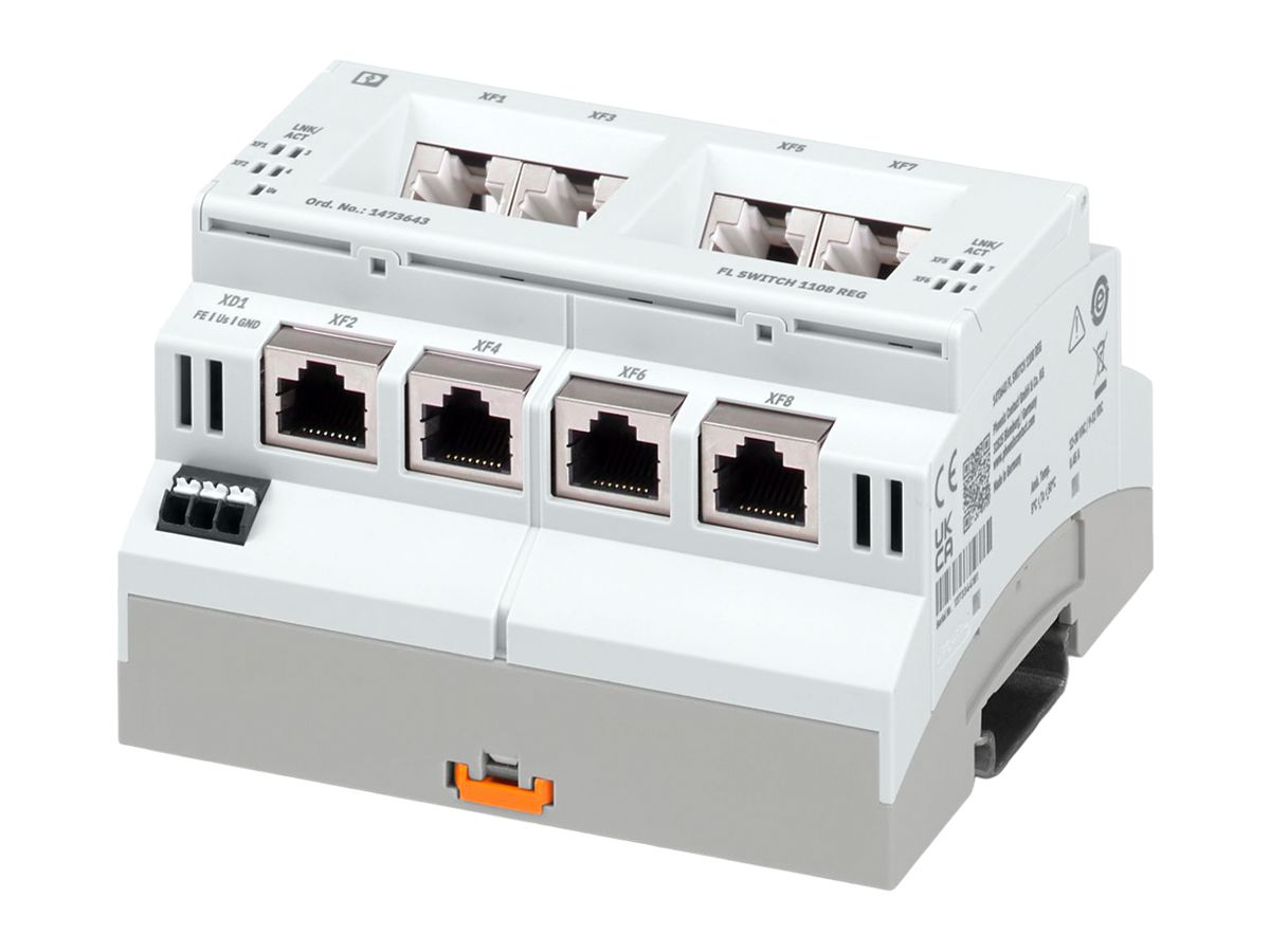 REG-Switch PX 8×RJ45 GbE 8×RJ45 GbE IP20