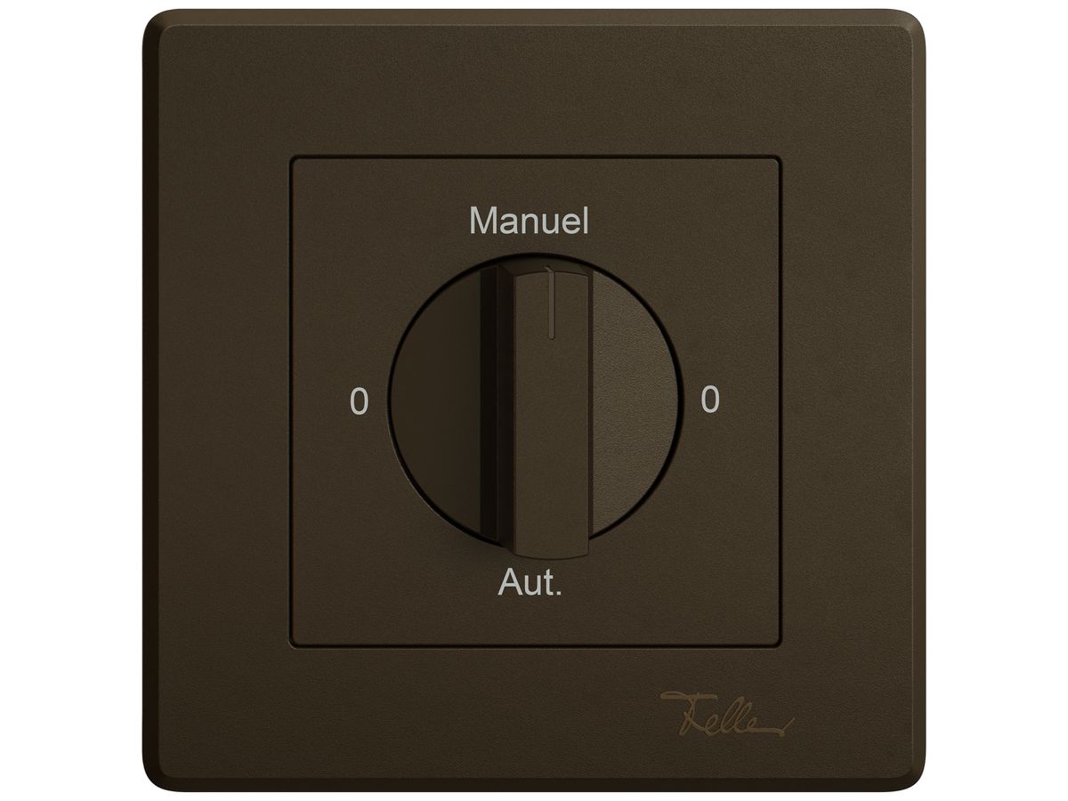 UP-Montageset EDIZIO.liv SNAPFIX® f.Drehschalter m.Griff 0-Man-0-Auto (F) br