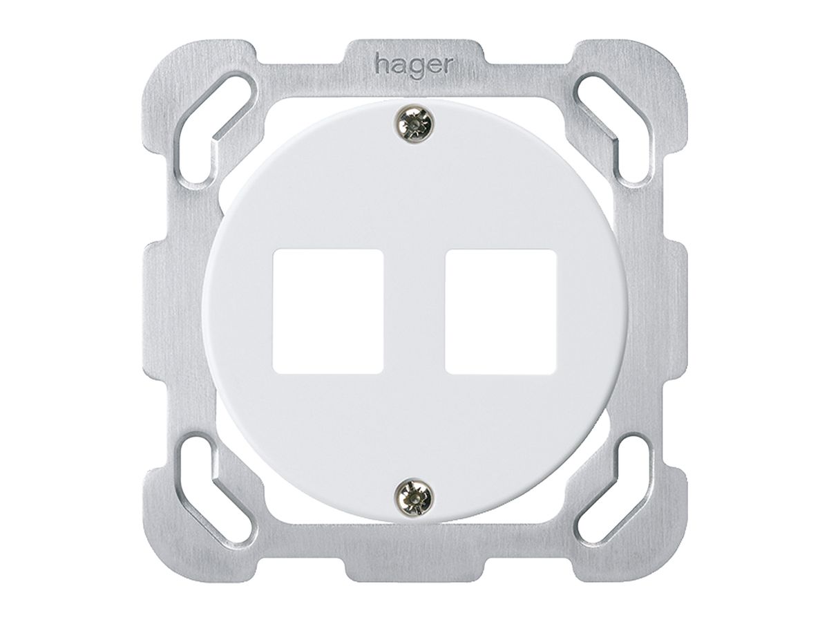 UP-Montageset HMS basico B für 2 Module weiss