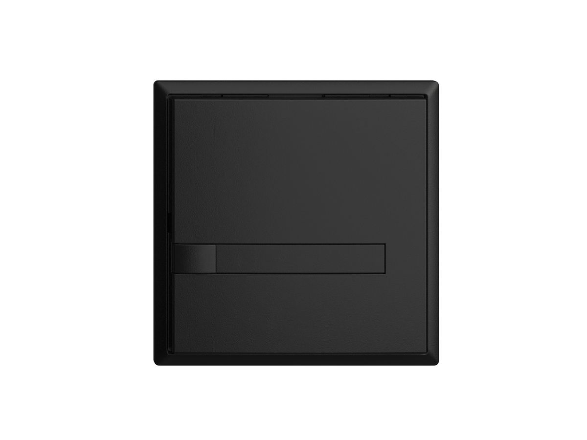 UP-Taster KNX 1-fach EDIZIOdue schwarz RGB ohne LED mit Papiereinlage