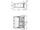 Steckerteil WAGO 4L 2×0.5…4mm² grau