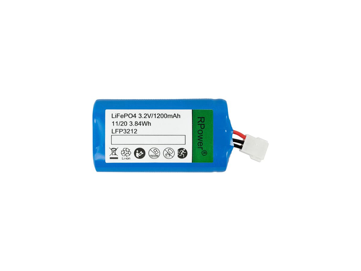 Akku RPower LiFePO4 3.2V 1200mAh 70×30×15mm