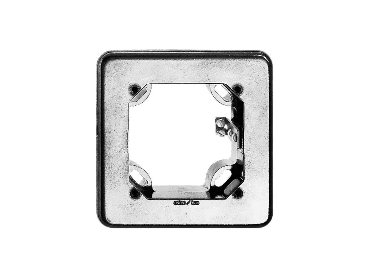 Montagerahmen Gr.II Aluminium natur 106×106mm für Drehschalter