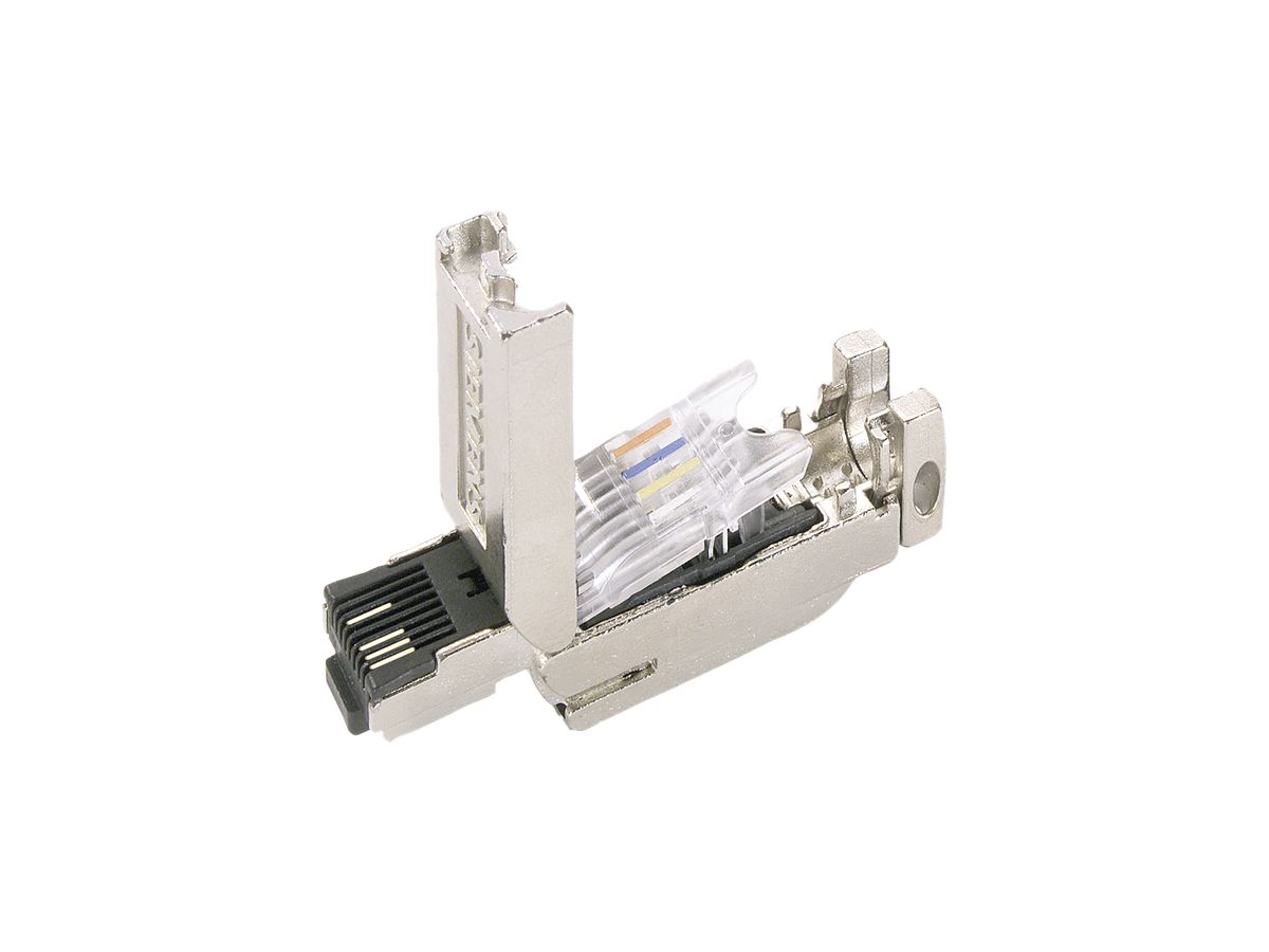 Steckverbinder Siemens IE FC RJ45 Plug 2×2 Kat.5 100Mbit/s 180° Metall, 10Stk