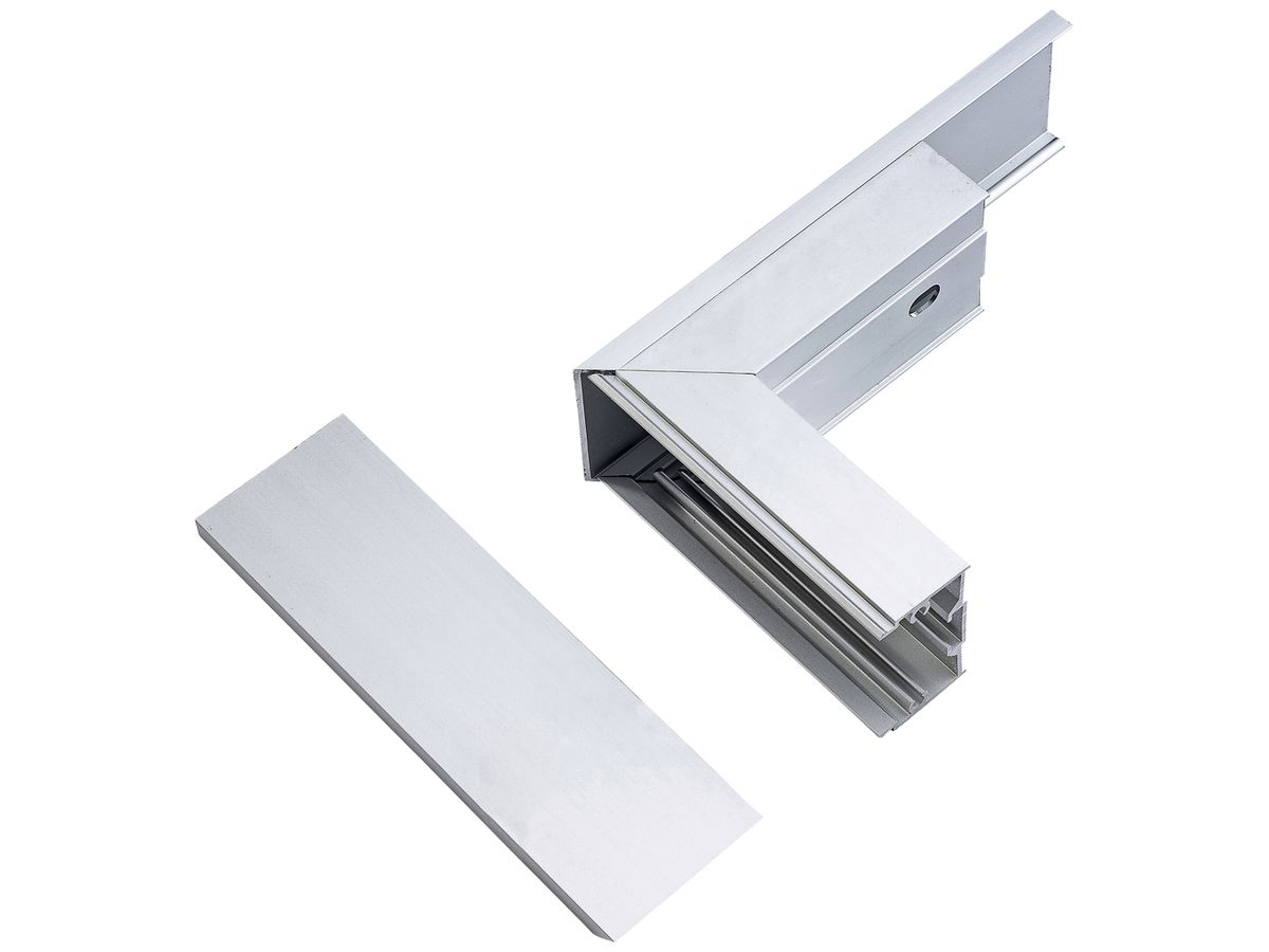 Ausseneck ELBRO für Kabelkanal 45×30mm Aluminium silber eloxiert