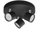 LED-Spot Philips STAR 13.5W 1500lm 2700K 45° DIM Ø198mm schwarz 3×Spot