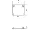 Endkappe Sylvania Lytespan 46×40×1mm Kunststoff weiss