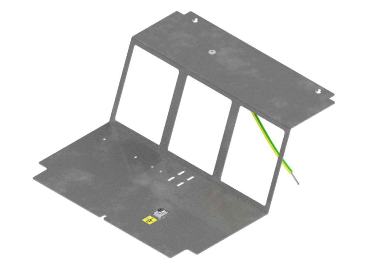 Steckdoseneinsatz 6XFLF, leer - zu UBD 210x210mm