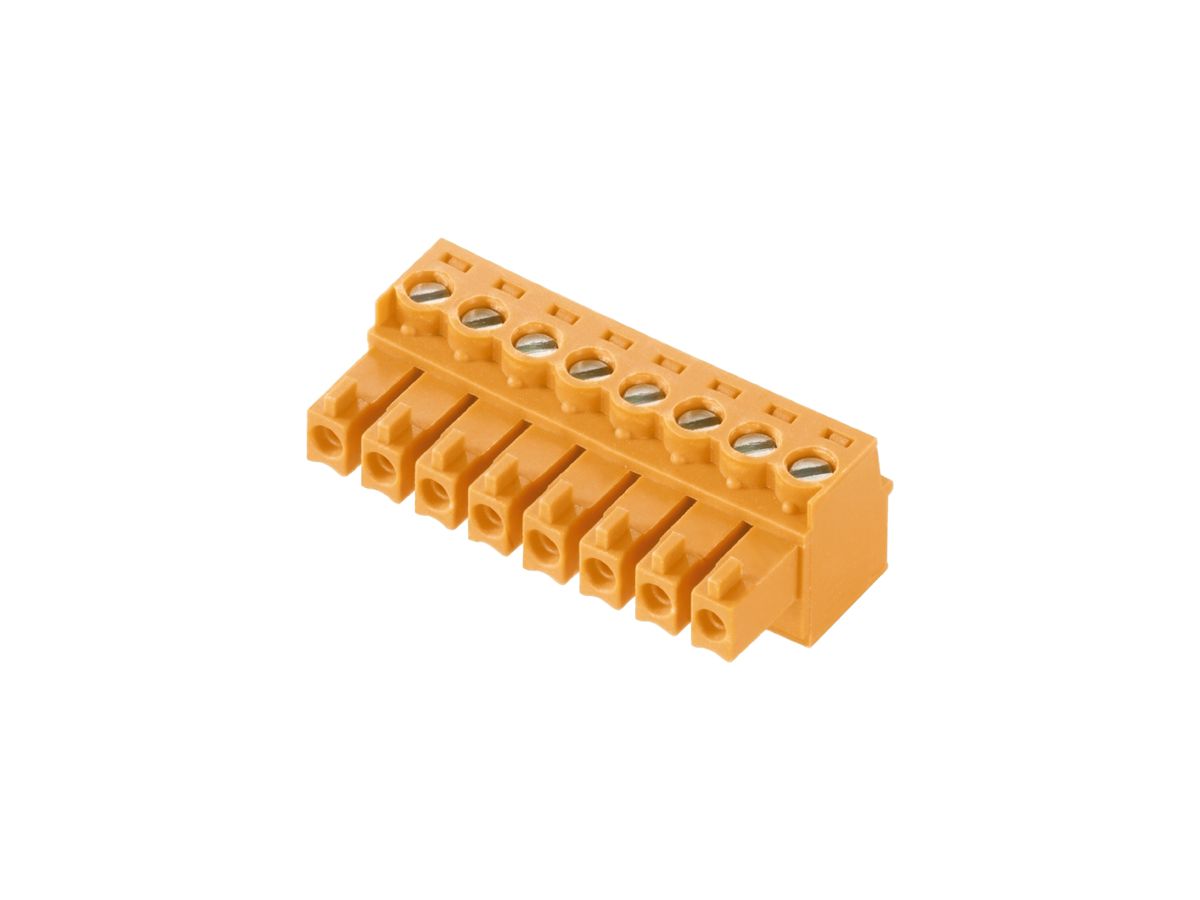 Buchsenstecker Weidmüller BCZ geschlossen 3.81mm 11L verzinnt orange