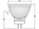 LED-Lampe LEDVANCE GU4 12V 1.8W 184lm 4000K Ø35×38mm MR11 klar 36°