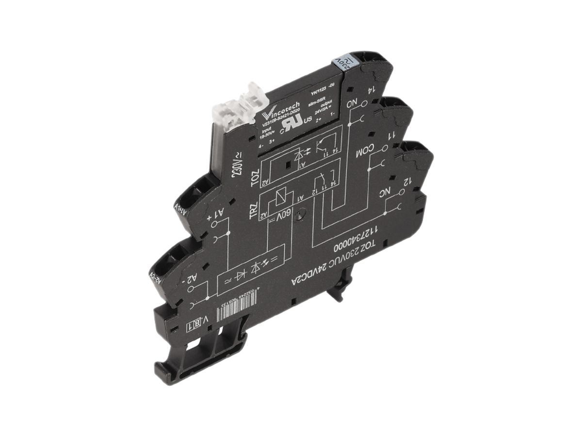 Halbleiterrelais TERMSERIES TOZ 230VUC 1S MOS-FET 3…33VDC 2A Zugfeder