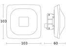 UP-Präsenzmelder KNX Steinel HF 360-2 KNX 160° 360° ws