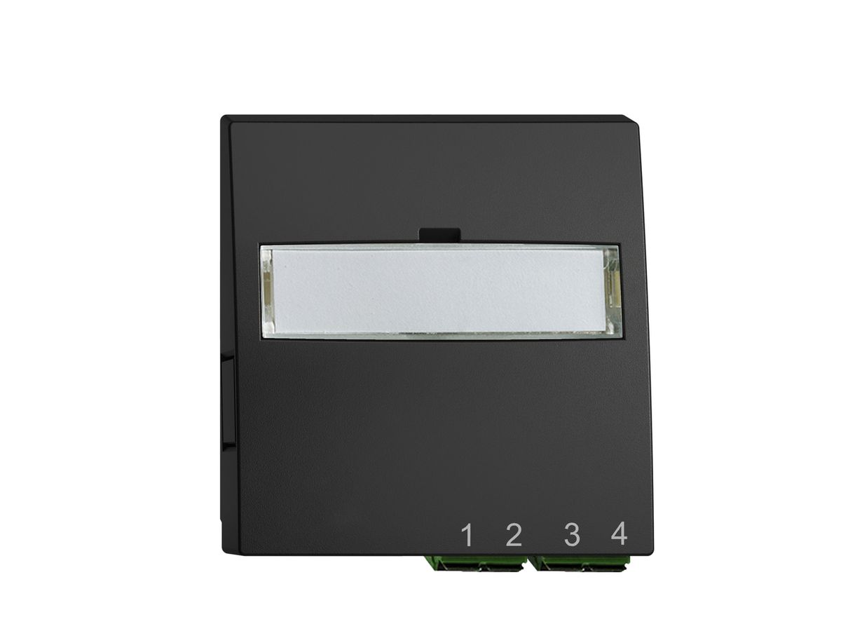 UP-Anschlussdose FTTH EDIZIOdue FH 2×LC APC Duplex F schwarz