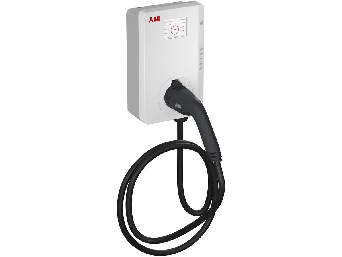 Ladestation ABB Terra W11-G5-RD-MC-0 Typ 2 5m 3P 16A MID mit RFID und Display