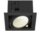LED-Downlight SLV KADUX 27W 3350lm 940 30° DALI 195×195mm schwarz
