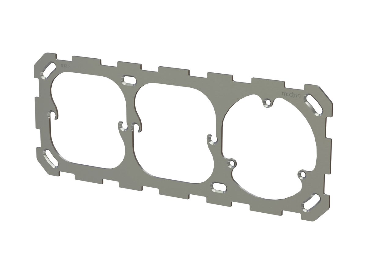 Befestigungsplatte MH priamos 1×3 für Dreifachsteckdose